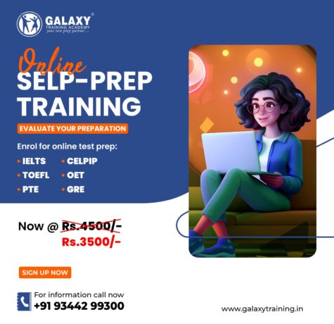 Self Preparation training courses on IELTS, TOEFL, PTE, GRE, CELPIP, OET